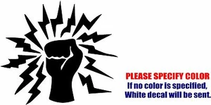 No Fear Lightning Bolts Electrician Graphic Die Cut decal sticker Car Truck 6" - Picture 1 of 3