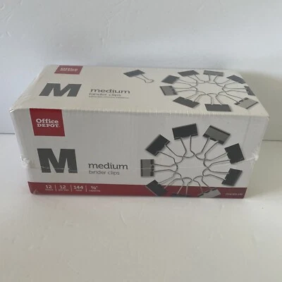 Caja de 144 clips de carpeta mediana Office Depot Foto 1 de 2