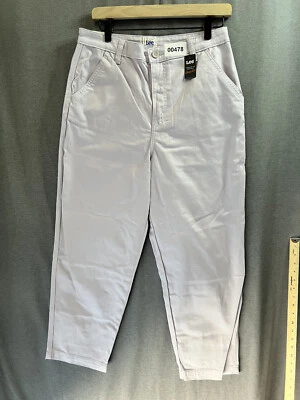 00478 [NUEVO CON ETIQUETAS] LEE HIGH RISE CHINO MISTY LILA ROPA DE TRABAJO JEANS MUJER’S TALLA 29 X 26 Foto 1 de 4
