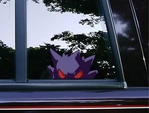 Gengar Peek Peeker Peeking Window Vinyl Car Decals Anime Pokemon Ghost Stickers - Bild 1 von 5