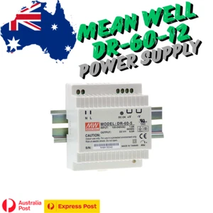 Mean Well DR-60-12 DIN Rail Power Supply 12V 5A 60W Industrial Automation - Picture 1 of 1