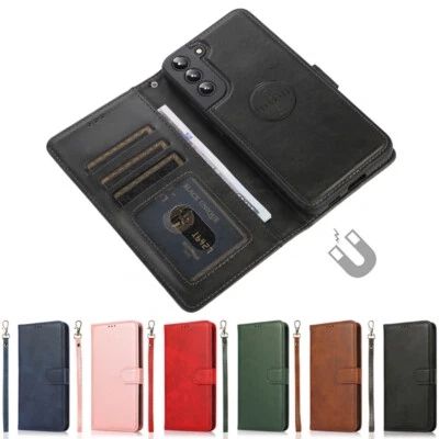 Removable Leather Wallet Case Card Flip Cover for Samsung Galaxy A15/A55/A16 - Image 1 of 4