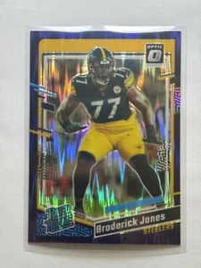 2023 Donruss Optic Football #285 Broderick Jones Purple Shock Steelers Card - Picture 1 of 2