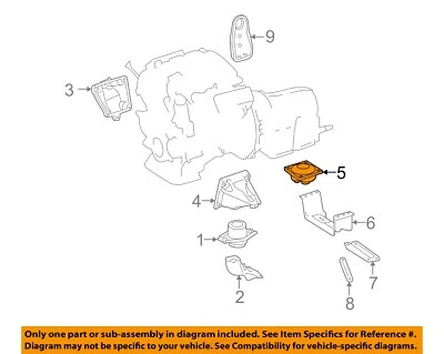 Mercedes OEM 2012 GL450 Motor Montaje Transmisión-Montaje Transmisión 1662400518 Foto 1 de 2
