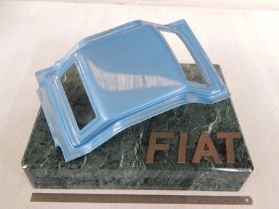 Raro: promozionale stampaggio Fiat anni '70 base in marmo epoca 124 abarth etc - Immagine 1 di 4