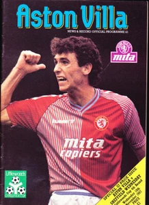 1987/88 ASTON VILLA V SHEFFIELD WEDNESDAY 18-11-1987 LEAGUE CUP 4TH ROUND - Imagen 1 de 1