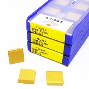 10pcs SPMR120304 YBC251 ZCC Cutting Tools CNC blade Carbide Inserts Original - Picture 1 of 4