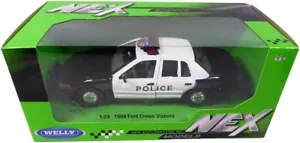 1999 Ford Crown Victoria Police Interceptor CVPI 1/24 Diecast Model w/ BOX - Picture 1 of 10