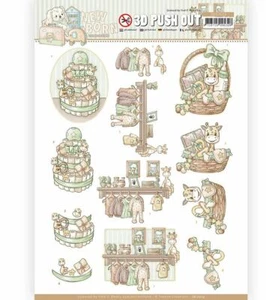 Amy Design 3D Diecut Decoupage A4 Sheet - Precious Marieke Newborn - Baby Basket - Picture 1 of 1