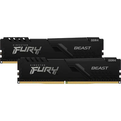 Kingston FURY DIMM 64 GB DDR4-3200 (2x 32 GB) Dual-Kit, Arbeitsspeicher, schwarz - Bild 1 von 3