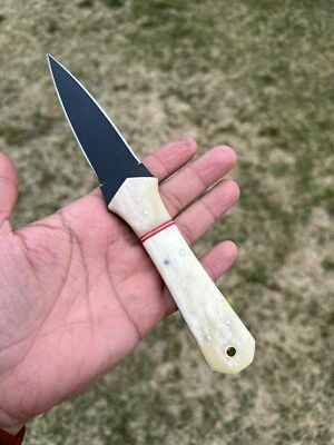 Mejor Cuchillo de Bota Acero al Carbono Hoja Fija Doble Borde Espiga Completa Ideal Exterior Foto 1 de 4