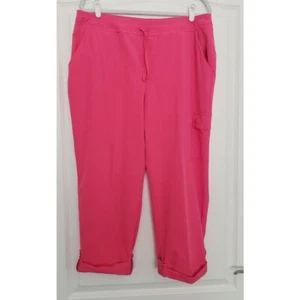 Chico's Zenergy Pink Convertible Pants Size 2.5 (14) Lightweight Athleisure - Picture 1 of 5