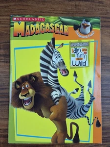 Scholastic MADAGASCAR Origami Coloring Book 2005 ALEX & MARTY RUN WILD Rare NOS - Picture 1 of 11