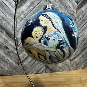 Dagmara Mi Navidad Adorno Pintado a Mano Jesús María Cordero Hecho a Mano en Polonia - Imagen 1 de 9