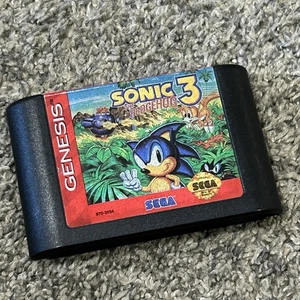 Sonic The Hedgehog 3 Game Sega Genesis Authentic (Game Only) - Tested & Works - Picture 1 of 5