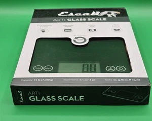 Escali Arti Glass Digital Kitchen Scale Model 15790 Black New Open Box 15 lb... - Picture 1 of 4