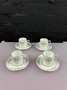 4 x tazas/latas y platillos de café Wedgwood Westbury R4410 2 juegos disponibles - Imagen 1 de 6