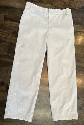 Pantalones para mujer Appleseed’s talla 14 mezcla de algodón pierna recta caqui Foto 1 de 3