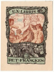 BERNHARD PANKOK: Exlibris für Pet. Francken - Picture 1 of 1