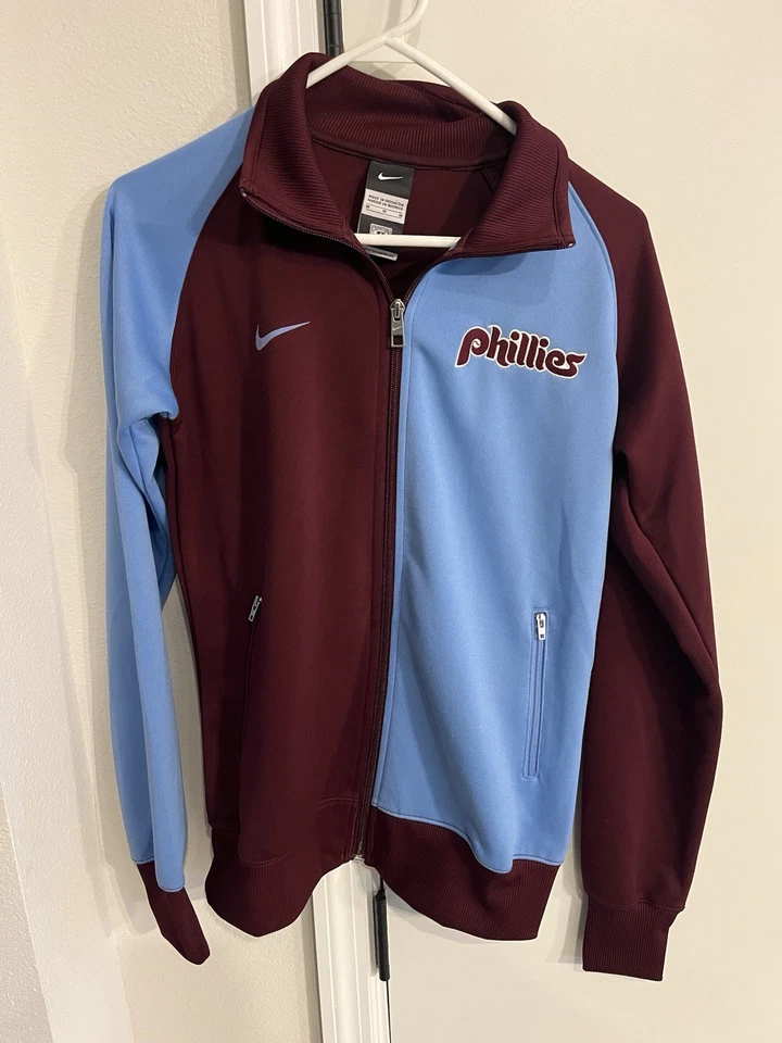 Youth Size Medium Philadelphia Phillies Nike Full Zip Track Jacket - Image 1 of 4