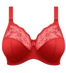 NEW Elomi Red 36N Morgan Stretch Banded Underwire Non Padded Bra EL4111HAD - Picture 1 of 8