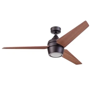 Eamon Modern 52 Inch Ceiling Fan with Light, Remote Control Fan, LED Indoor F... - Picture 1 of 9