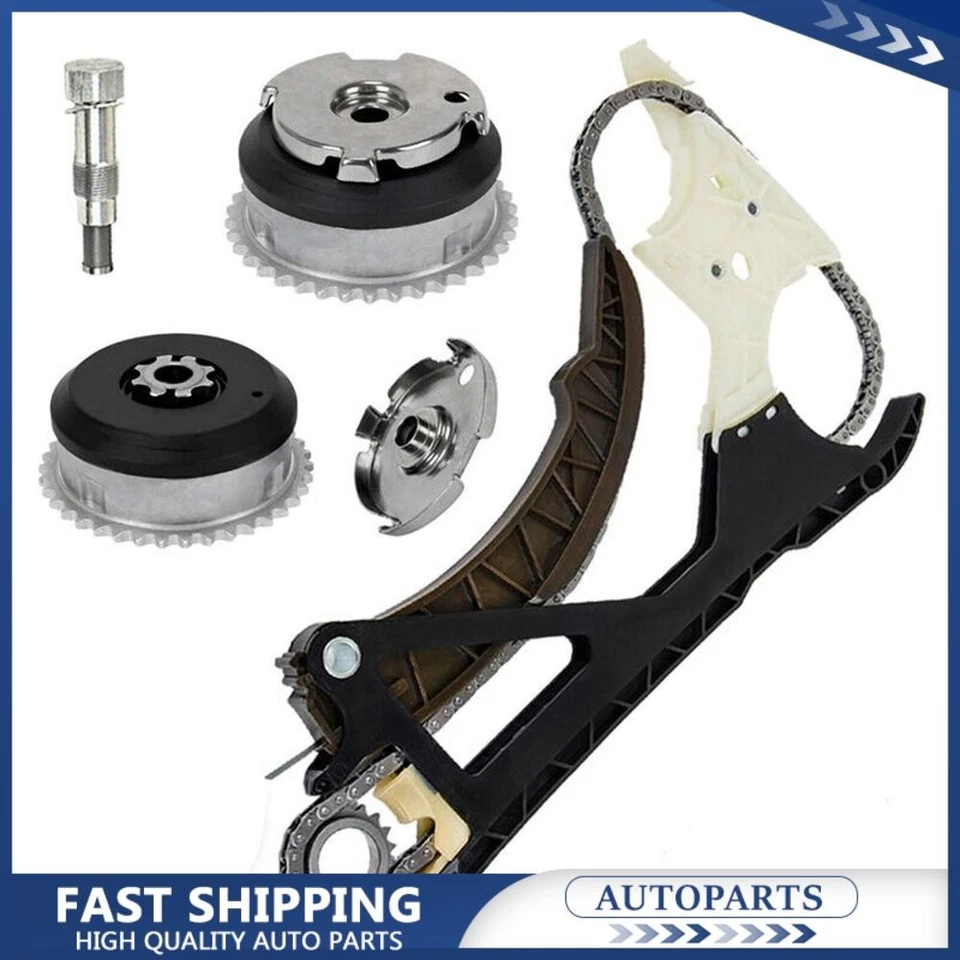 Kit de cadena de distribución árbol de levas VVT piñón para BMW 135i 535i X5 640i xDrive M4 3,0 L Foto 1 de 4