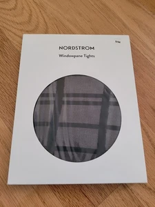 Nordstrom Windowpane Strumpfhose schwarz 30 DEN Größe S/M - Bild 1 von 7