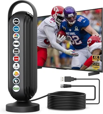 Versatile 2025 TV Antenna - Easy Install, 999+ Miles Range, Perfect for Any Home - Image 1 of 4