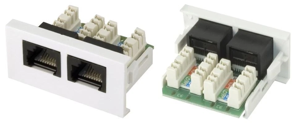 CLEVER LITTLE BOX - Conec2 2x RJ45 Snap-In Module - IDC - Image 1 of 1