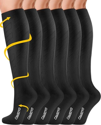 Calze Compressione Graduata Donna Uomo 3 Paia, Calze a Compressione Graduata 20- - Immagine 1 di 4