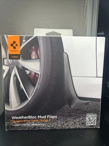 Spigen TO300 For Tesla Model 3 2023 WeatherBloc Mud Flaps SEALED NEW - Picture 1 of 4
