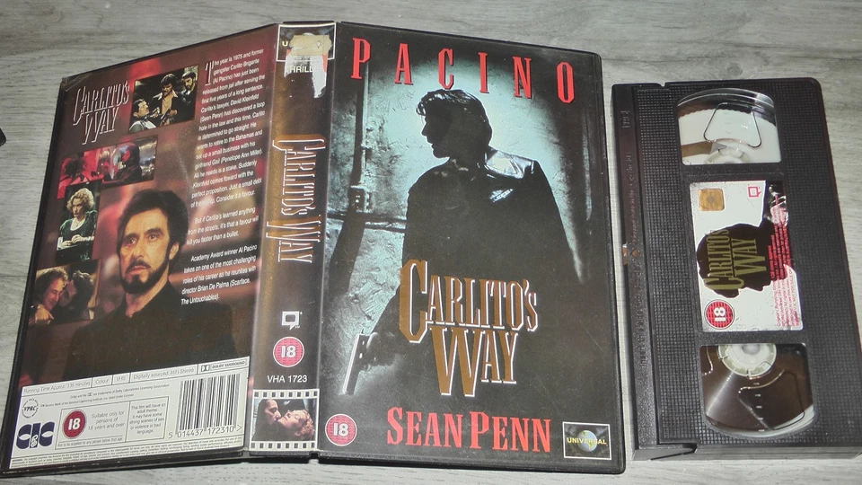 Carlito's Way VHS Video Tape Big Box Ex Rental CIC Cert - Image 1 of 1