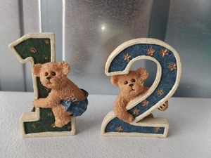 Vintage BOYDS BEARS Collection T.T. Beanster Figurine Collectible 1 & 2 Birthday - Picture 1 of 15