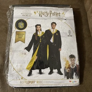 Harry Potter Hufflepuff Robe Adult Halloween Costume NIP - Medium (38-40) NEW - Picture 1 of 3