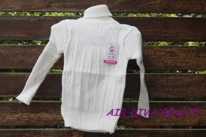 Girl Boy kids Warm White winter Tops Knitwear Knit sweater Pullover Jumper 1yr - Picture 1 of 1
