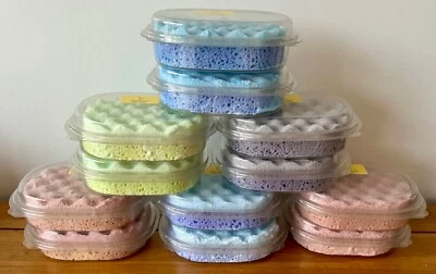 FUZZY DUCKS Soap Filled Exfoliating Sponge AFTERSHAVE/DUPE SCENTS, Highly Scented & Holder