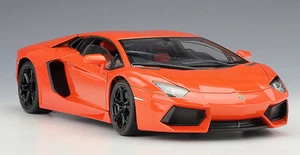 Welly 1:18 Lamborghini Aventador LP700-4 Racing Diecast Model Car Orange - Picture 1 of 5