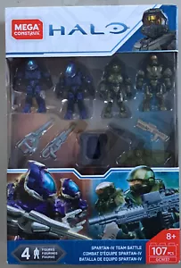 Spartan-IV Team Battle Set PLUS EXTRA BONUS FIGURE Mega Construx Halo GCM37 - Picture 1 of 1