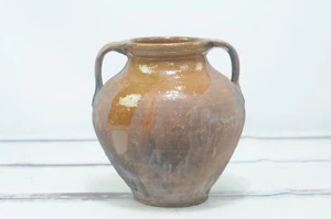 Antik 18. Jahrhundert Rot Ware Französisch Europäisch Doppelhenkel Krug Krug Öl Wasser - Bild 1 von 14
