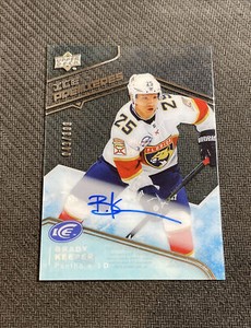 2019-20 UPPER DECK ICE BRADY KEEPER ROOKIE PREMIERES AUTO ACETATE #ed 49/399