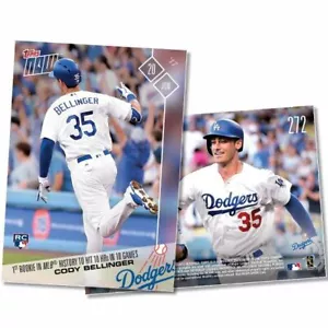 CODY BELLINGER RC - 2017 Topps NOW "1st ROOKIE TO HIT 10 HRs IN 10 GAMES" #272 - Bild 1 von 1