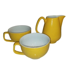 Vintage Yellow Rosenthal Germany 3 Piece Cup And Creamer Set. - Picture 1 of 7