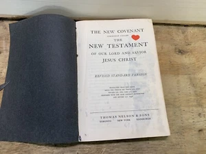 Vintage 1946 New Covenant The New Testament of Our Lord and Savior Jesus Christ - Picture 1 of 14
