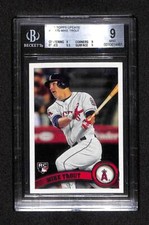 2020 Topps #US175 Mike Trout Rookie Card Retrospective RC Logo Medallion BGS 9