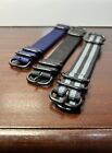 NYLON Watch Strap 22mm Military Style with 5 Black PVD Coated Ring | Set of 3 |