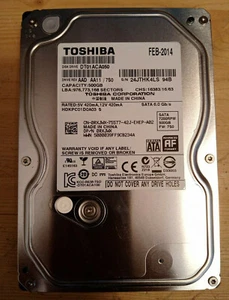 Hdd Disque Dur Pc Bureau 3.5" 500Go Mo SATA III / TOSHIBA DT01ACA050 / 0RXJWX - Afbeelding 1 van 2