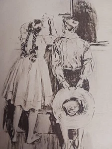Rare, School children, Howard Chandler Christy illistrations, Litho 1901 - Picture 1 of 4