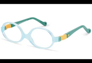 Nano Vista Cub 3.0 43 16 CE Baby Eyeglasses Flexible w/ Neck Strap Blue&Green - Picture 1 of 3