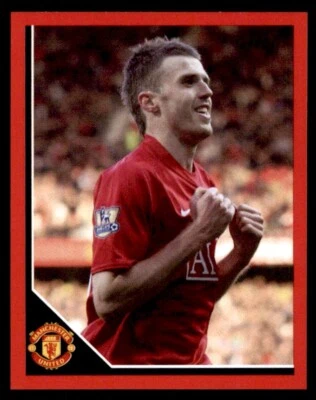 Panini Manchester United 2008 - Michael Carrick in celebration No. 107 - Image 1 of 2